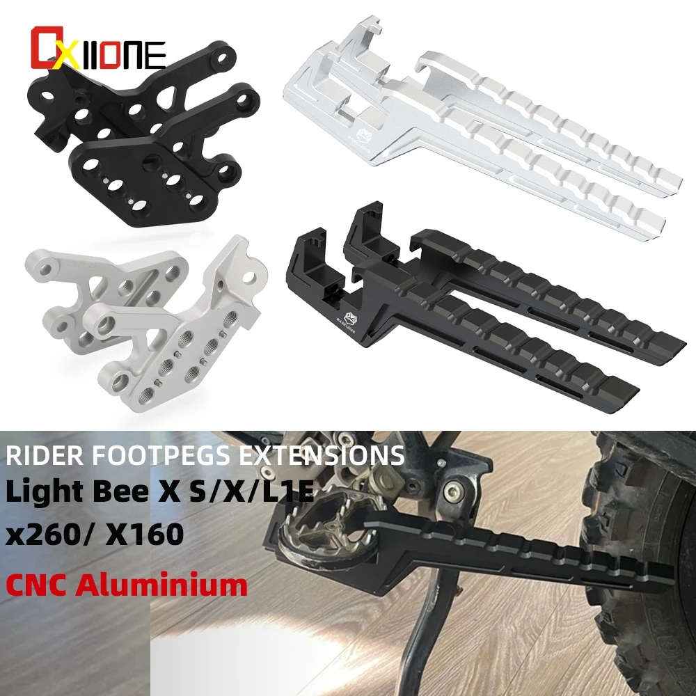 

For SurRon Light Bee X S / X/L1E Sur Ron LightBee L1E Footpeg Lowering Move Backward Bracket Extenders Rider Footpegs Extensions