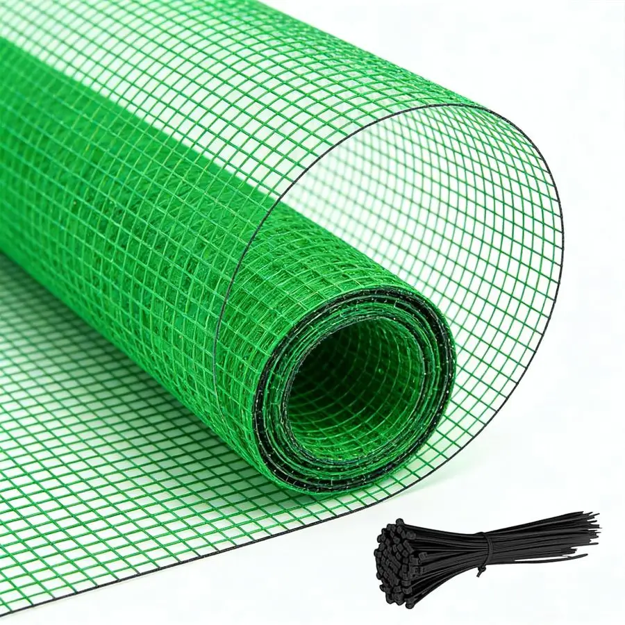 

Fence Temporary Fence, 4x100 with 50 Zip Ties, Plastic Fencing Safety Fence Snow Fence, Construction Fencing for Garden Fencing,