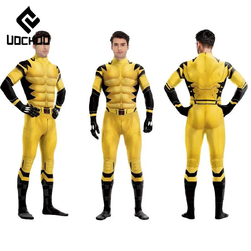 

Superheroes Cosplay Costume Halloween Jumpsuits for Adult Hand In Hand Bodysuits Holiday Party Zentai Suit Unisex Clothes