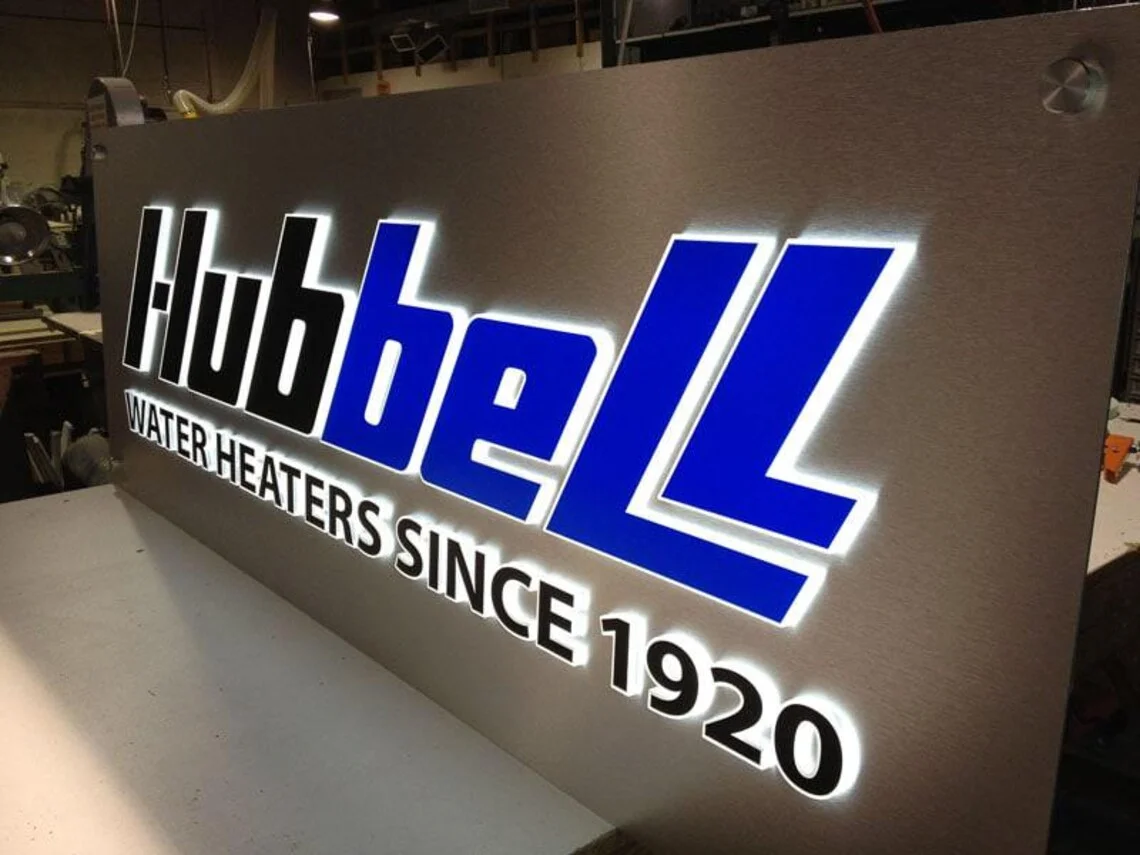 Custom Business Sign Metal Backlit Sign Storefront Sign Channel Letters 3D Front-Lit Sign Beauty Salon Signage Logo Outdoor Sign