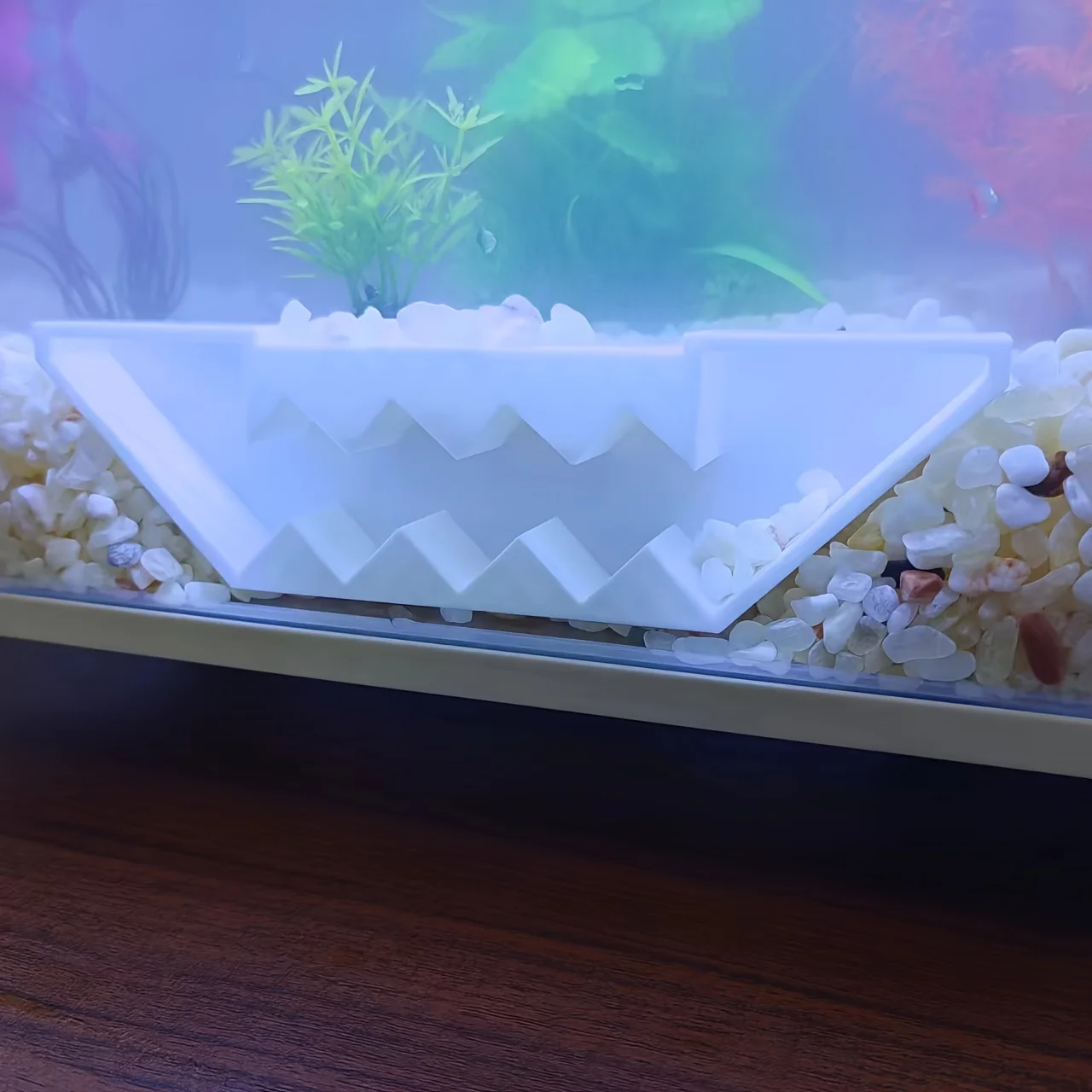 Túnel de camarón subterráneo para acuario, ventana oculta de observación