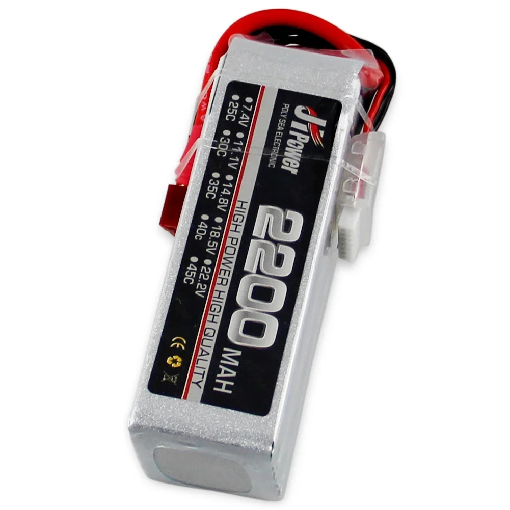 Lipo 2S 3S 4S 5S 6S 2200mAh RC LiPo Battery 7.4V 11.1V 14.8V 18.5V 22.2V  25C  45C 75C for RC Car Helicopter Boat RC Drone XT60