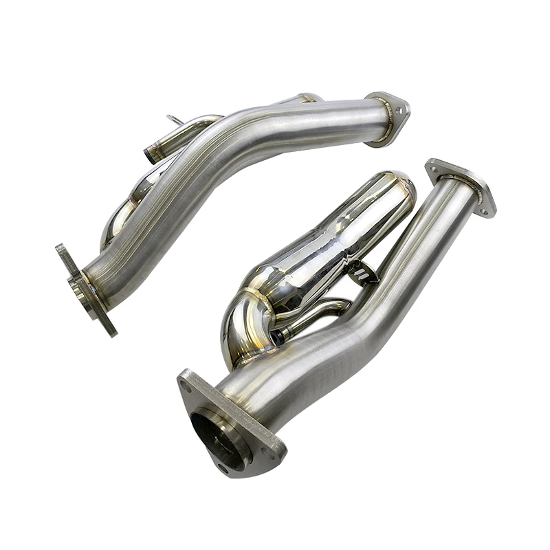 

For Niss*an G37 370Z 09-17 Exhaust Header Downpipe Art Test Pipe With Resonated