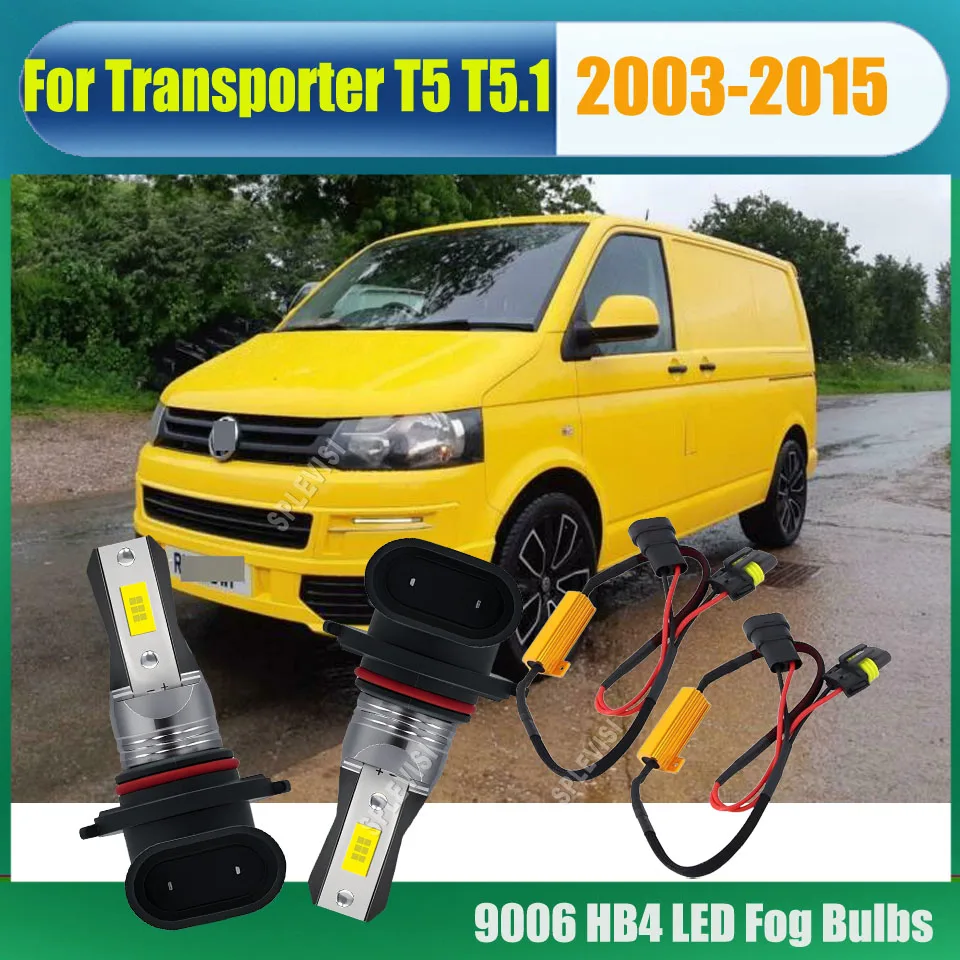 

9006 HB4 LED Foglight Load Resistor Relay Harness Adaptor For VW Transporter T5 T5.1 2003 2004 2005 2006 2007 2008 2009 -2015