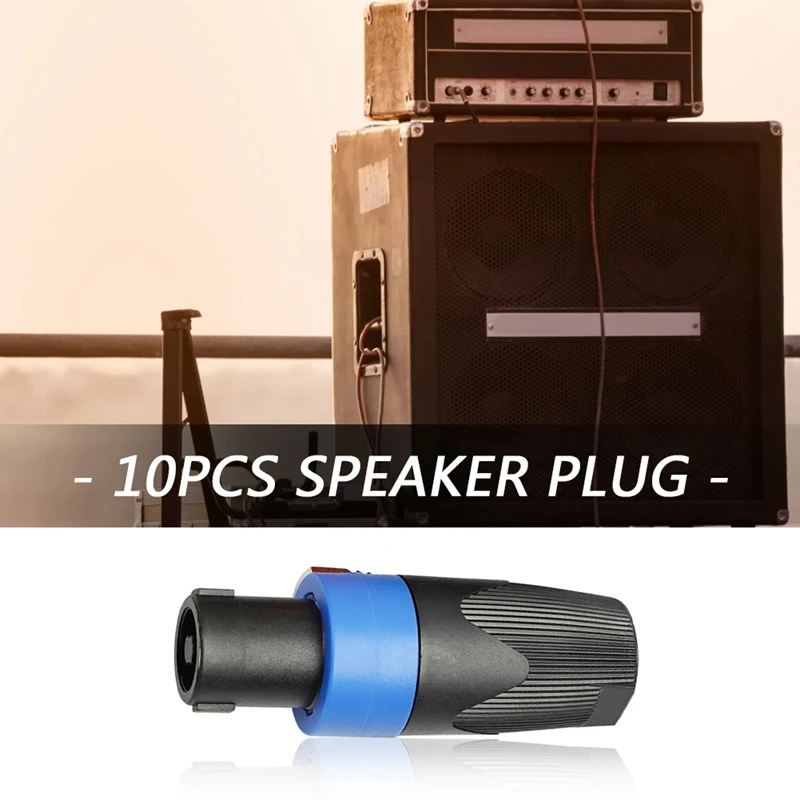 10 PCS Audio Speaker Connectors Plugs Twist Lock Rechargeable Portable Speaker Wireless For Neutrik Speakon NL4FC