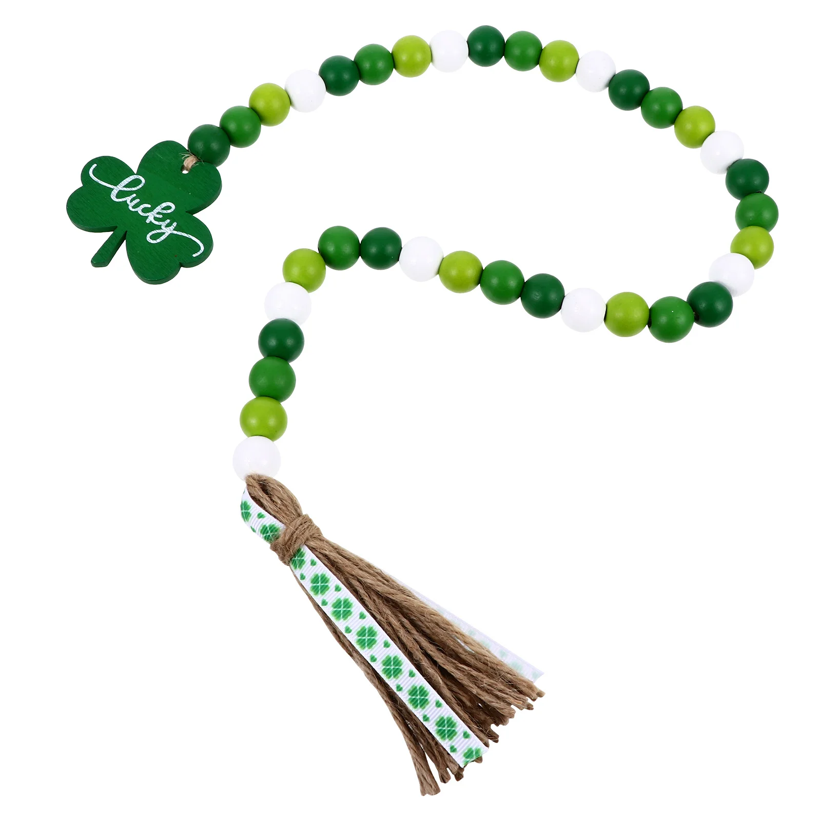 الخرز الخشبي سلسلة شنقا زخرفة مطرز ديكور للتعليق على الحائط للمنزل غرفة المعيشة غرفة نوم مكتب داخلي خشبي