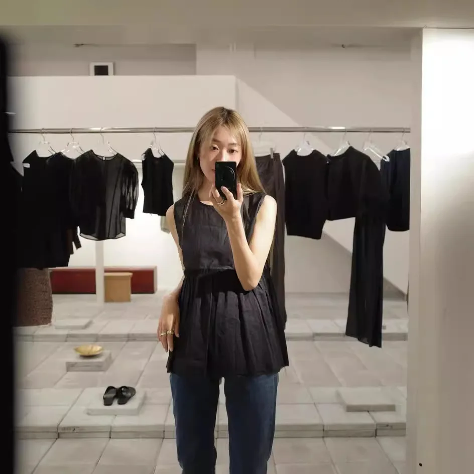 

Gagarich Spring Summer New Japanese Fashiona Sexy Backless Comfortable Tank Top Shirt Slim Sleeveless Breathable Top Women