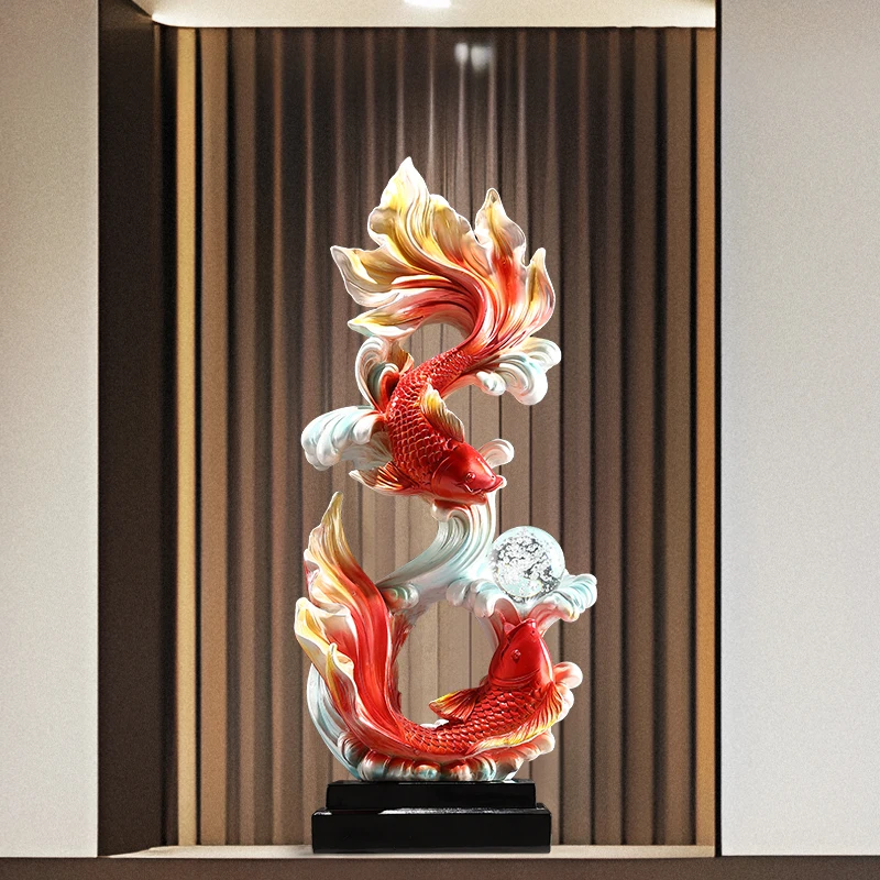 Dekorasi Rumah Patung Ikan Orn - Resin Art Gift For Birthday ulasan dan harga