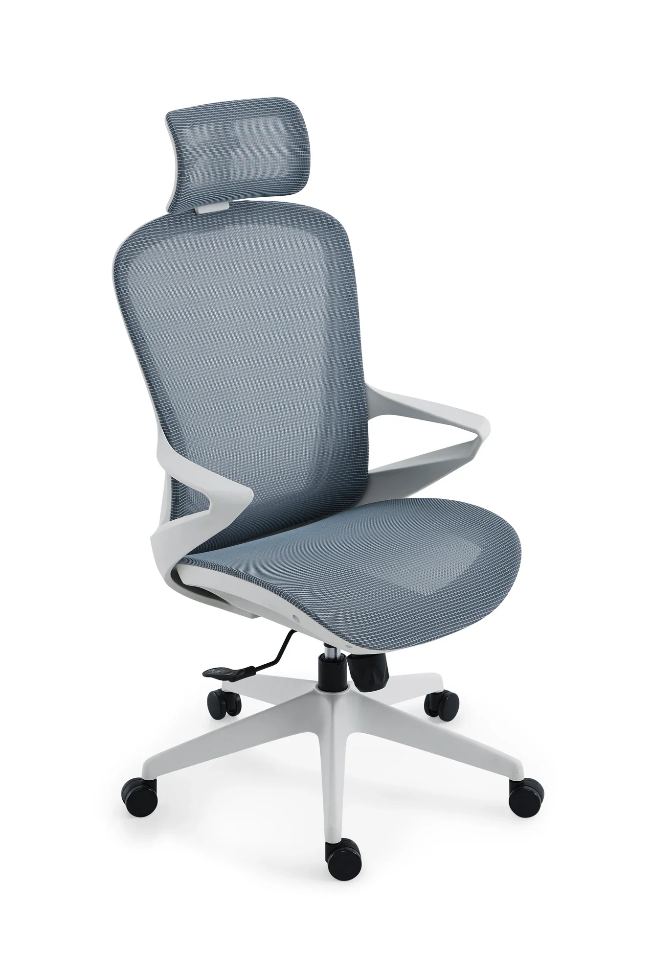 Commercial furniture ergonomic full fabric back office executive chair with caster wheels