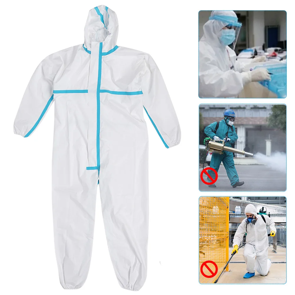 Combinaison à Capuche de Protection ZK30 Trempée, Vêtements de Sécurité pour Laboratoire, Atelier, Corps L