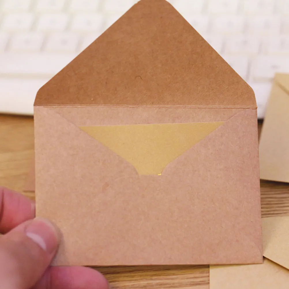 

100Pcs Colorful Small Envelope Solid Color Envelopes for Blessing Cards Photo Letters Budget Cash Saving Money Holder