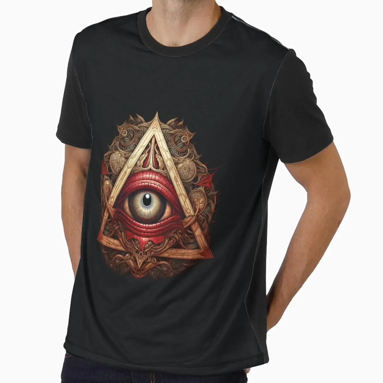 Eye of Providence designed and sold by excelente vintage Washed Slightly Breathable Unisex graphic Soft Stylish streetwear