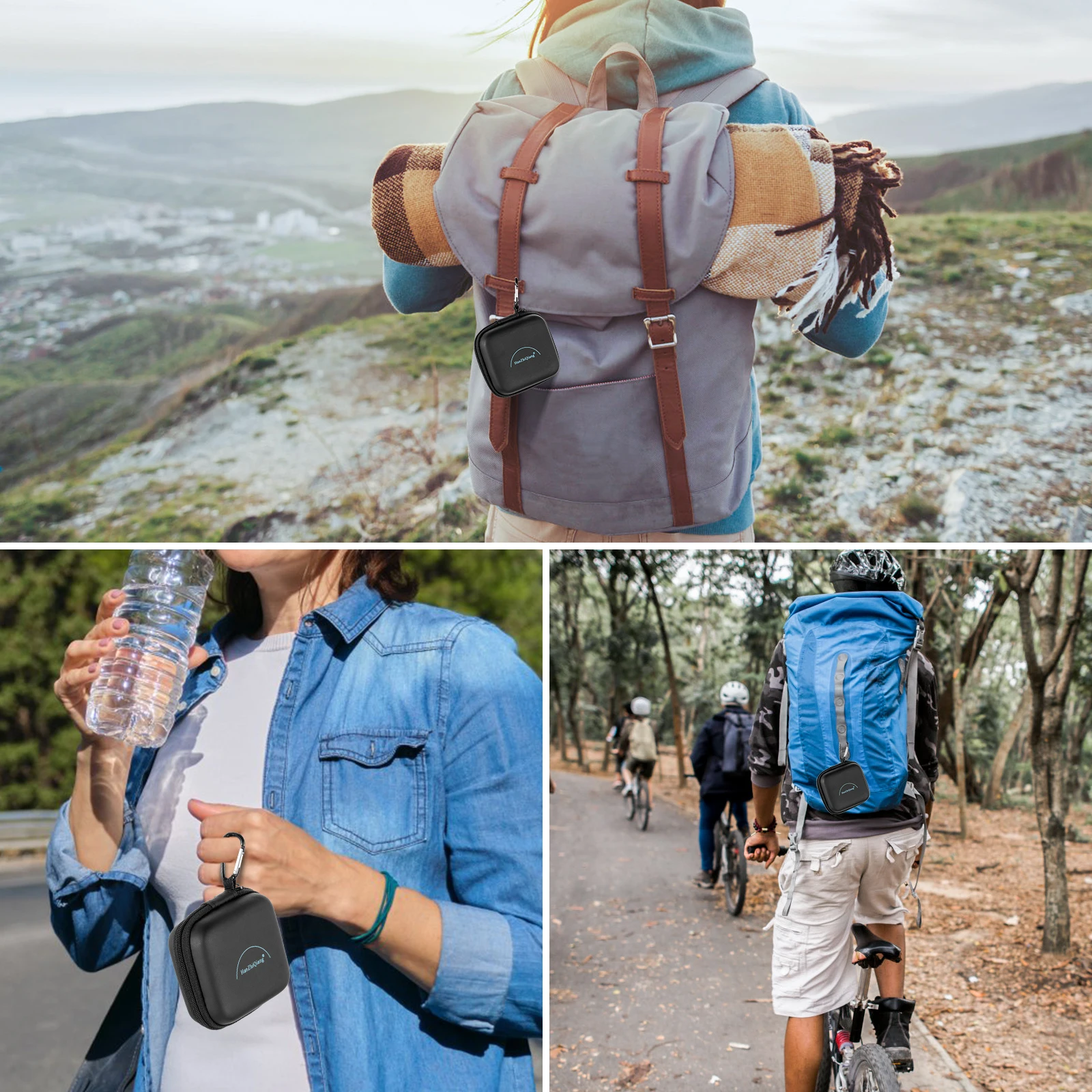 بويا طية صدر السترة حالة ميكروفون صغير ، حالة الميكروفون اللاسلكي Lavalier