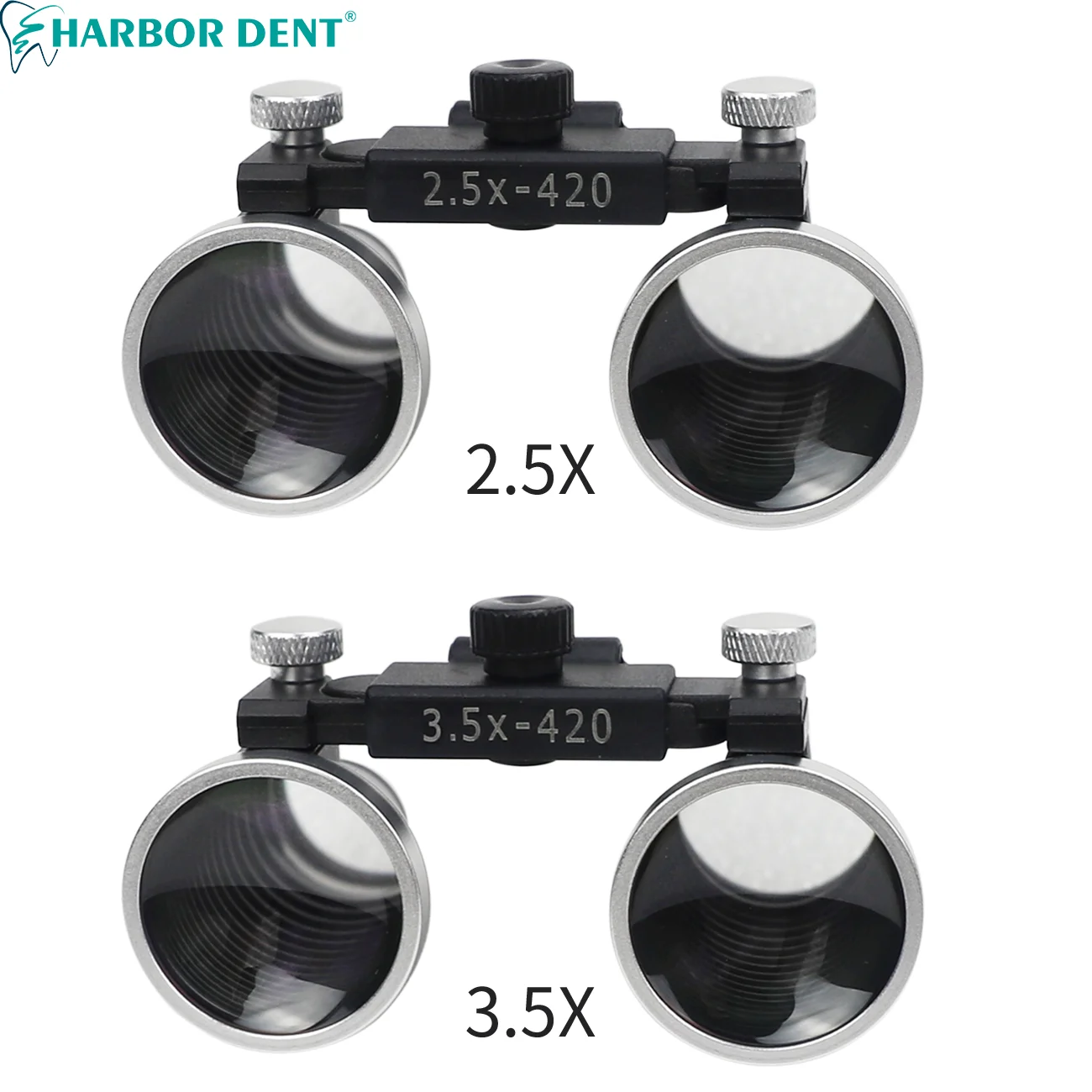 Tandheelkundige Loepen Op Het Hoofd Gemonteerde 3W Spotlight Koplamp Met 2,5x/3,5x Binoculaire Tandarts Vergrootglas Chirurgische Lamp Lab Medisch