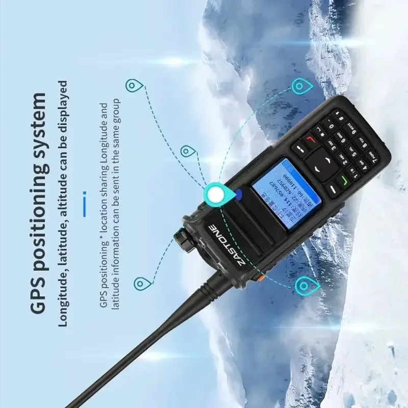 ZASTONE UV008 DMR digital two-way intercom, dual band 10W GPS AES265