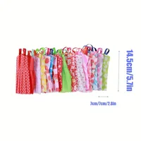 Vêtements et accessoires de poupée aléatoires, 32 pièces, 10 robes à la mode, 22 pièces de chaussures, lunettes, colliers, sac à main pour poupée Barbie 3