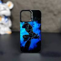 R-Rockman M-Megaman Cool Phone Case IMD Color Silver Shell For IPhone 16 15 14 Plus 13 12 11 Pro Max