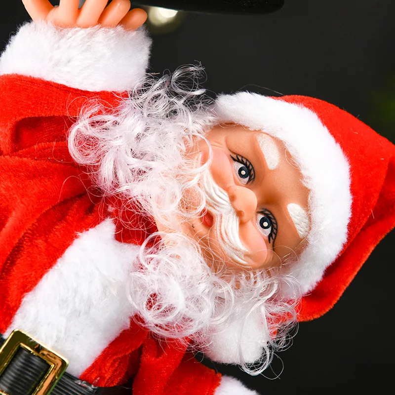 زينة عيد الميلاد الجديدة الكهربائية المقلوبة الموسيقى شارع الرقص سانتا كلوز دمية عيد الميلاد ألعاب عيد الميلاد الإبداعية #4
