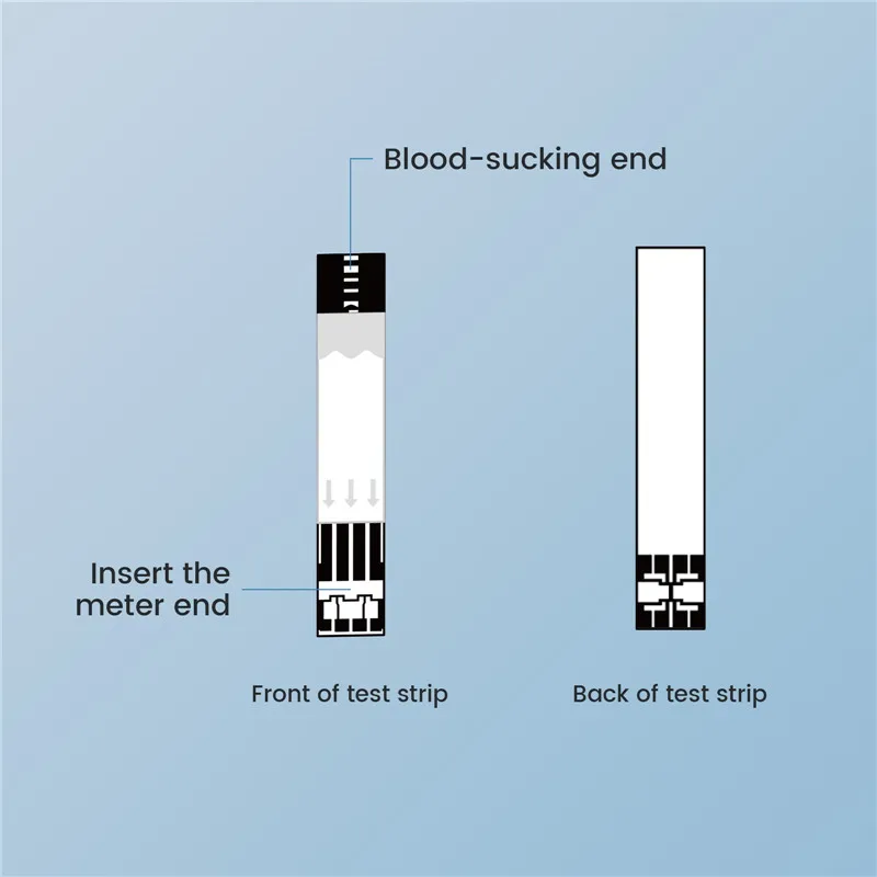 Sinocare 50/100/200/400pcs Strip Tester Test Strips Lancets for Safe AQ Pro I Blood Glucose Meter