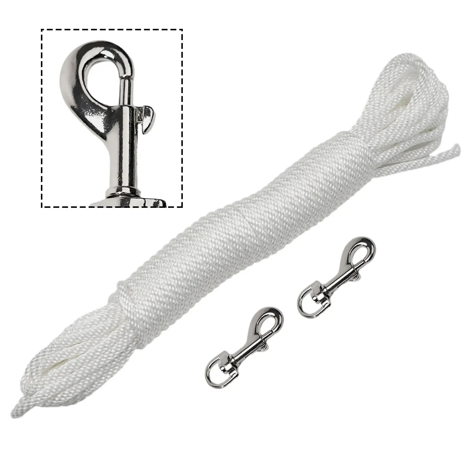 Clips Flag Rope Flag Pole Halyard Rope Manufacturing Process Nylon Tie Pull Swing Versatile Brand New High-quality