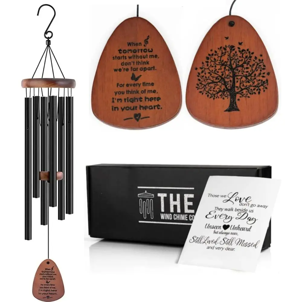 CO Memorial Wind Chimes, Sympathy Wind Chimes Gift for The Loss of A Loved one, Home Decor Outdoor Garden, Soothing Melodic Tone