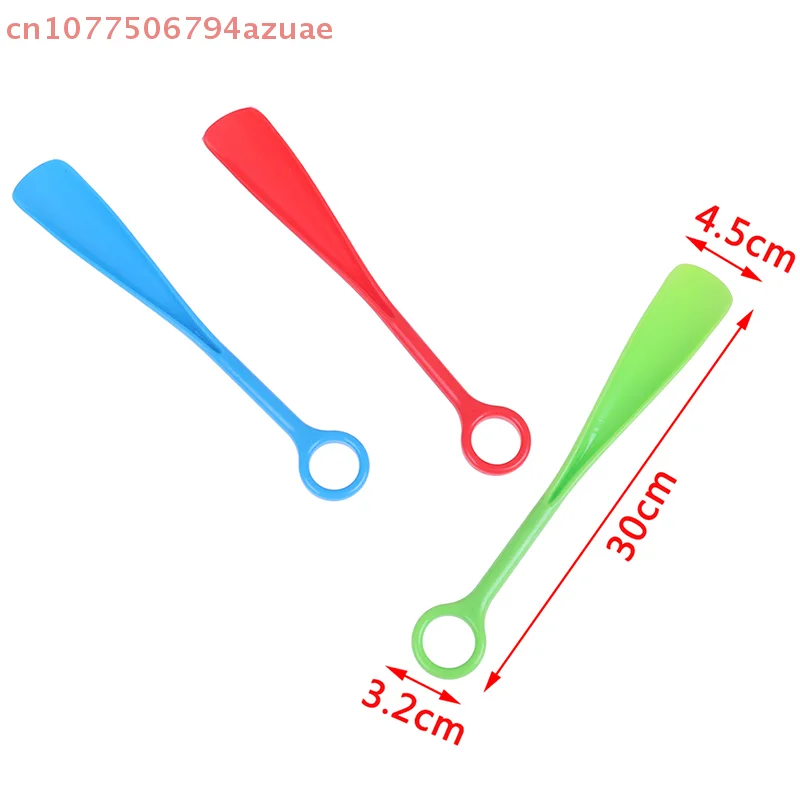 

12-дюймовый длинный пластиковый рожок для обуви, помощник для обуви, легко прочный, случайный