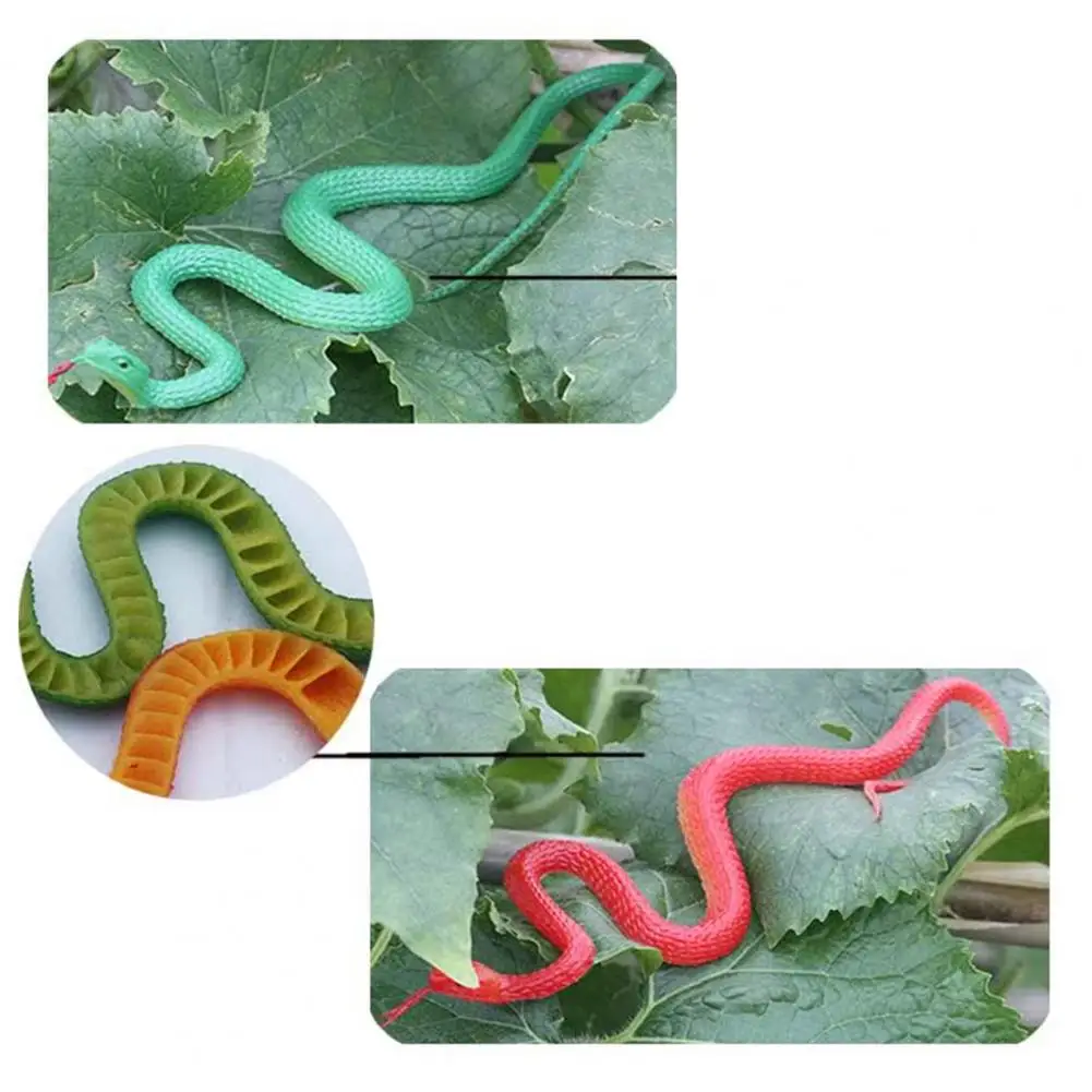 Fake Snake Toy Prank Snake Toy Realistic Rubber Snake Toy with Tongue Out Garden Decor Bird Deterrent Prank Gift for Halloween