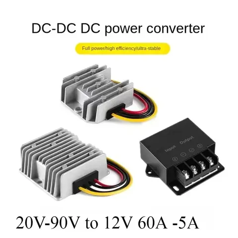 Buck 20V-90V 72V to 12V 60A 50A 40A 30A 20A 15A 10A 5A Step Down DC DC Converter Regulator 48V 60V Voltage Reducer Golf Cart