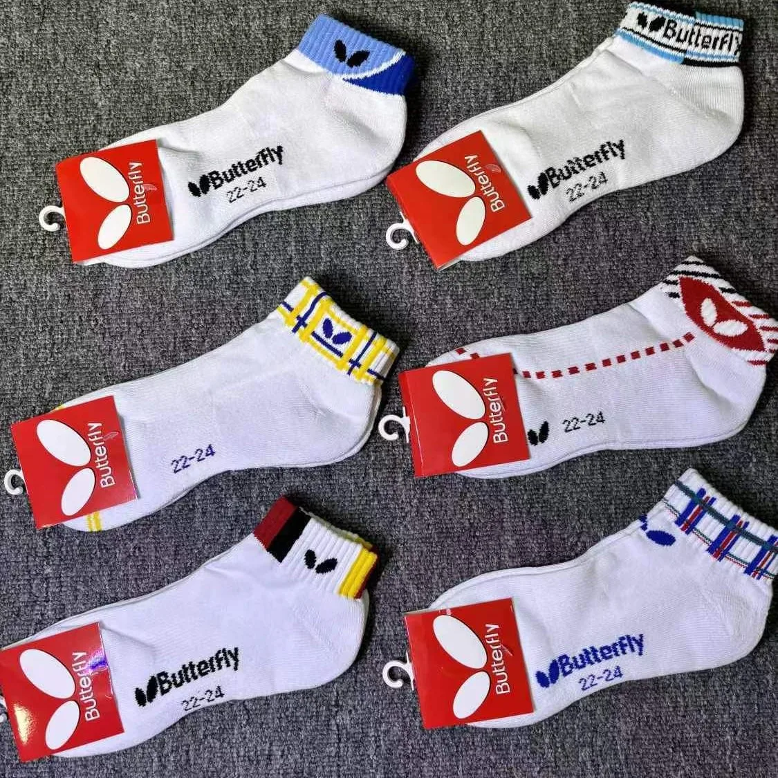 جديد فراشة قصيرة أنبوب تنس الطاولة الجوارب الرجالية عارضة تنفس الرطوبة فتل الجوارب الرياضية القطنية للتدريب والتناول...