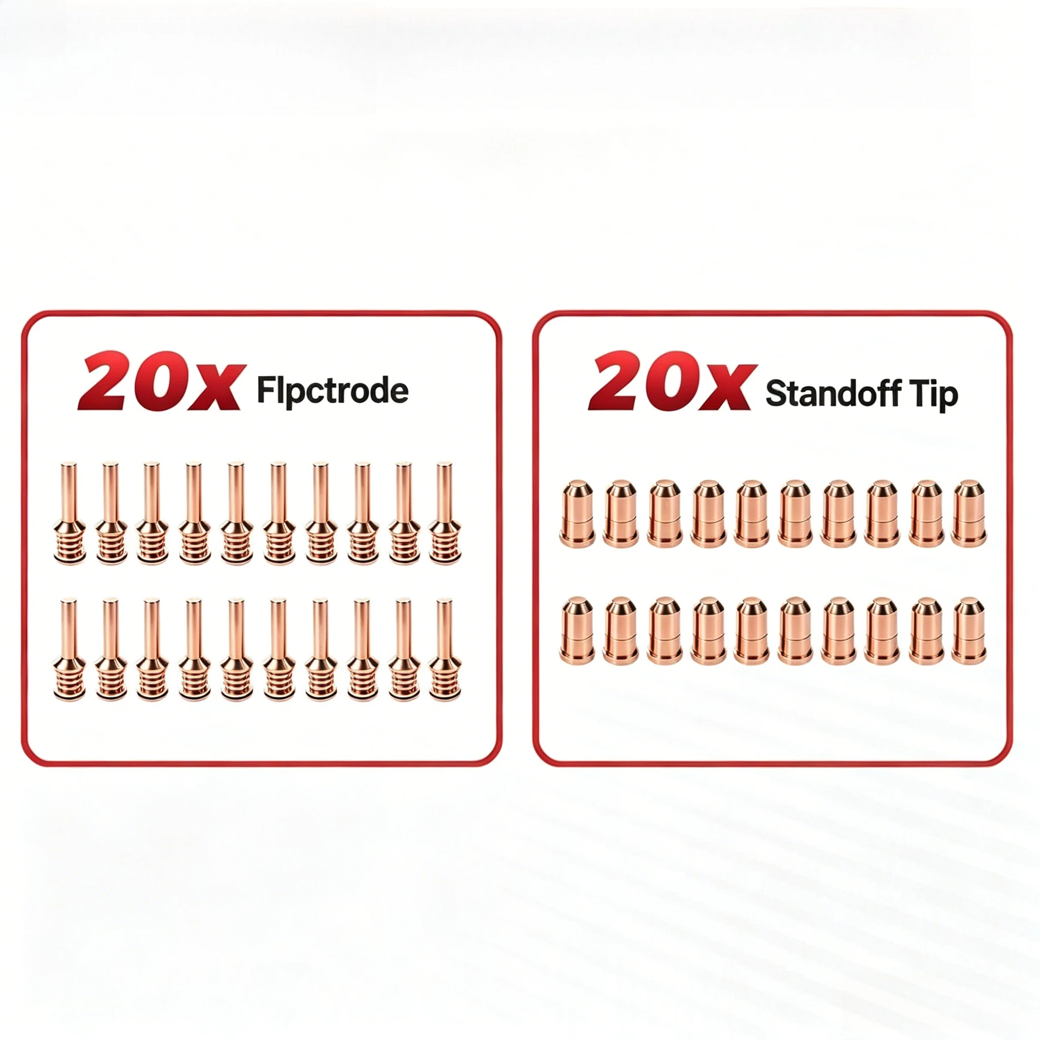 40Pcs 420132 Electrode & 420134 Nozzle Plasma Consumables Kit Fits PMX 30AIR Cutting Torch