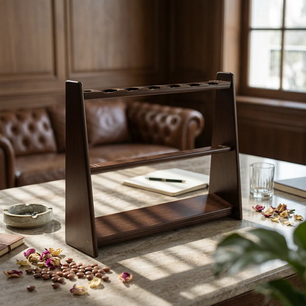 support-de-rangement-pour-queues-de-billard-sur-pied-en-bois-massif-–-conception-stable-pour-salle-de-jeux-–-qualite-mobilier