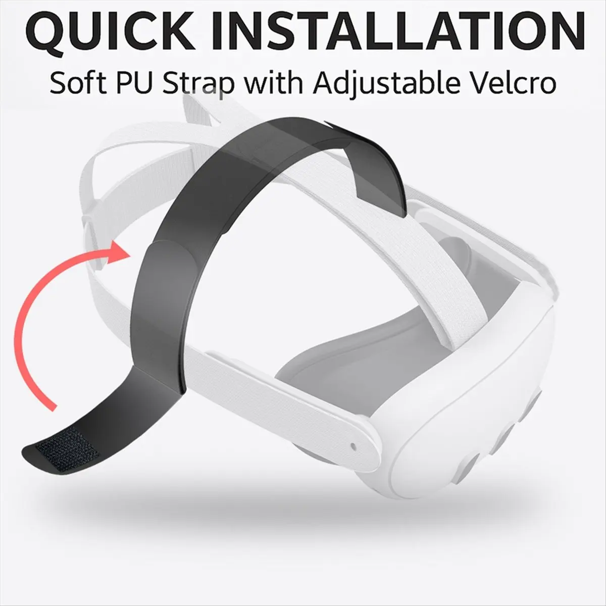 Budget-Friendly Soft Weight Relief VR Head Strap Cushion for / PSVR2 /Meta Decompression Headband Pressure Relief