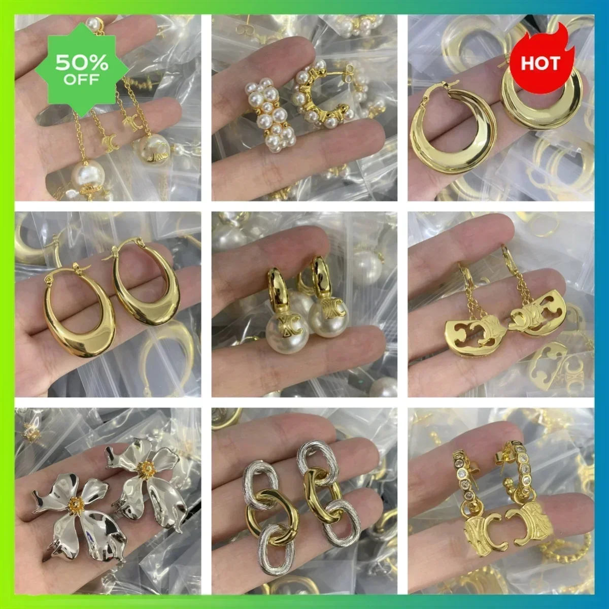 2024 New French Brand High-quality Earrings Jewelry Suitable for Everyday Wear Party Fashion Classic Elegant Women