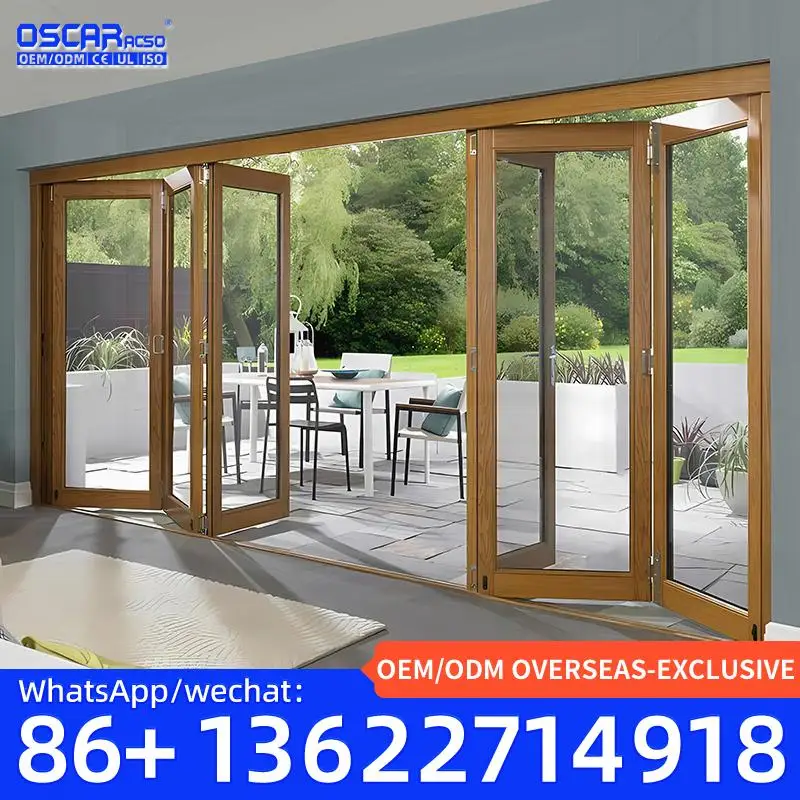 باب أكورديون قابل للطي متعدد الأغراض قابل للتخصيص، مثالي لمساحات المكاتب الأوروبية، بيع المصنع مباشرة، باب قابل للطي #2