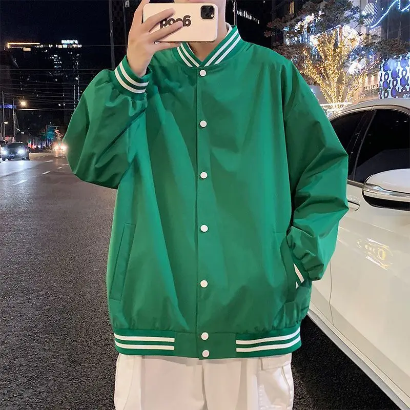 فضفاض الرجال البيسبول Jaet الخريف الشتاء حجم كبير 300 Pou هونغ كونغ Sle ملابس خارجية العصرية Haome زوجين محايد الزي