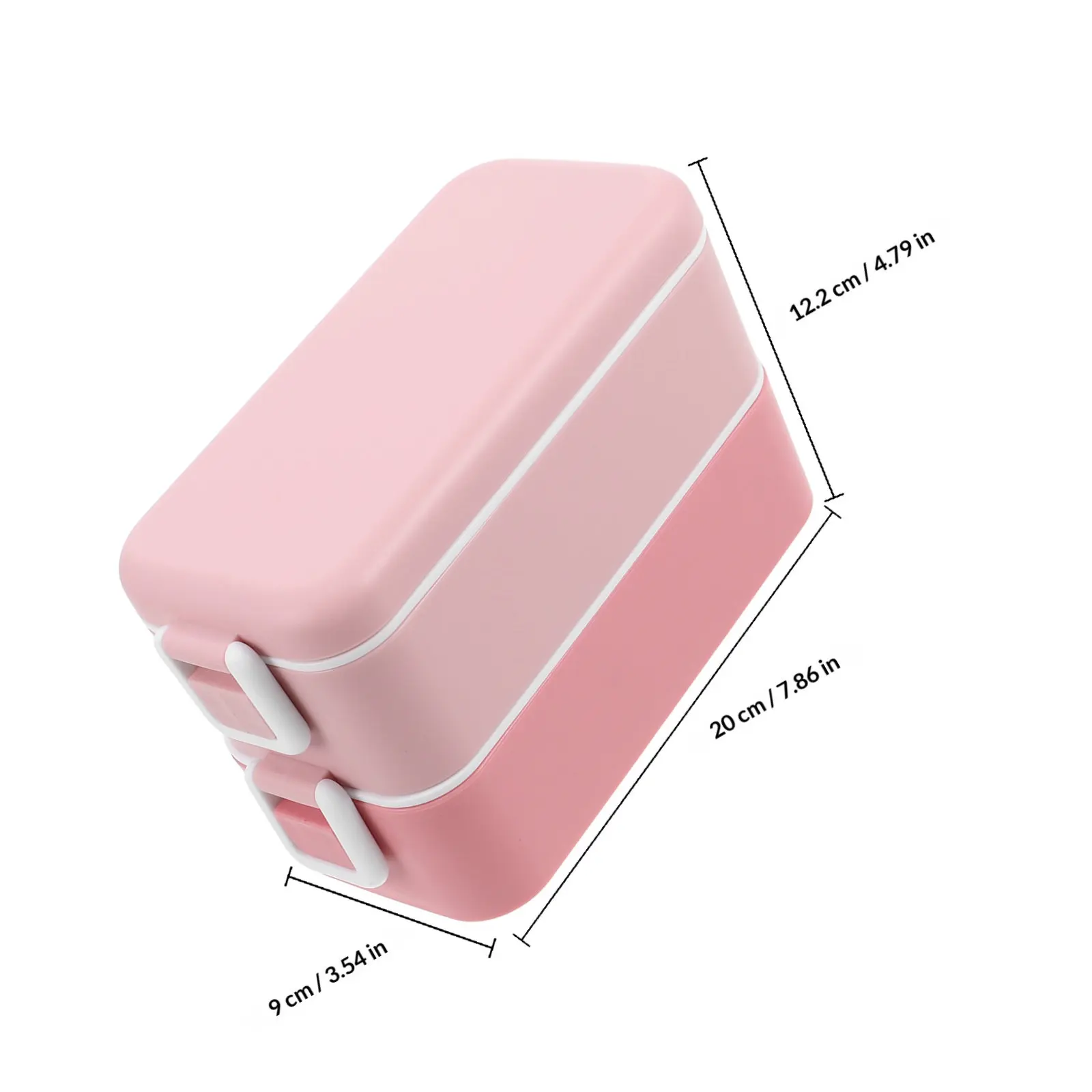 Bento Lunch Box Reusable Container Microwave Safe Lunch Box For Meal Prep For Men 800Ml Stackable Compartment Food