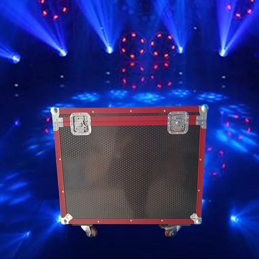 1 Flightcase for Led Zoom Wash Common Model 19x15W RGBW Movinghead Stage Light Dmx Dj Bar Party Black Blue Red NO Light