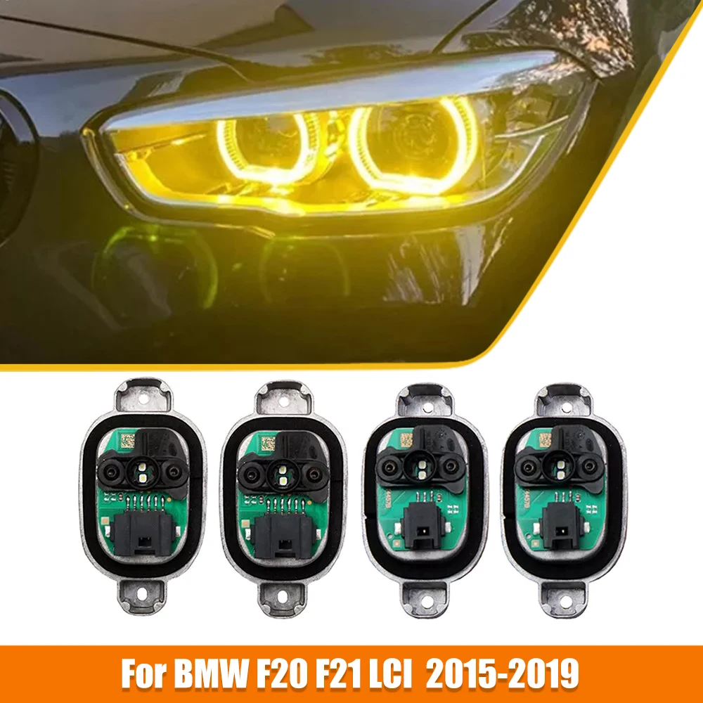 Yellow DRL For 2015-2019 BMW F20 F21 LCI Angel Eyes LED Daytime Running Lights DRL Module 63117428425