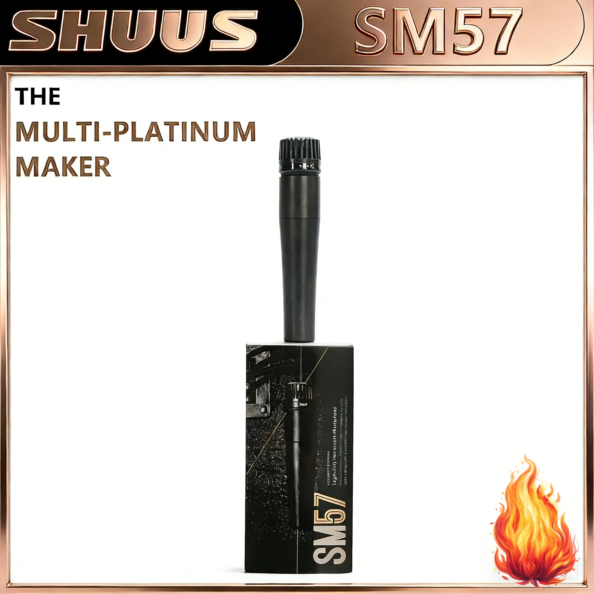 SM 57 Unidirectional Cardioid Dynamic Microphone, Instrument Microphone,for BBOX Recording , Instrument Recording Handheld