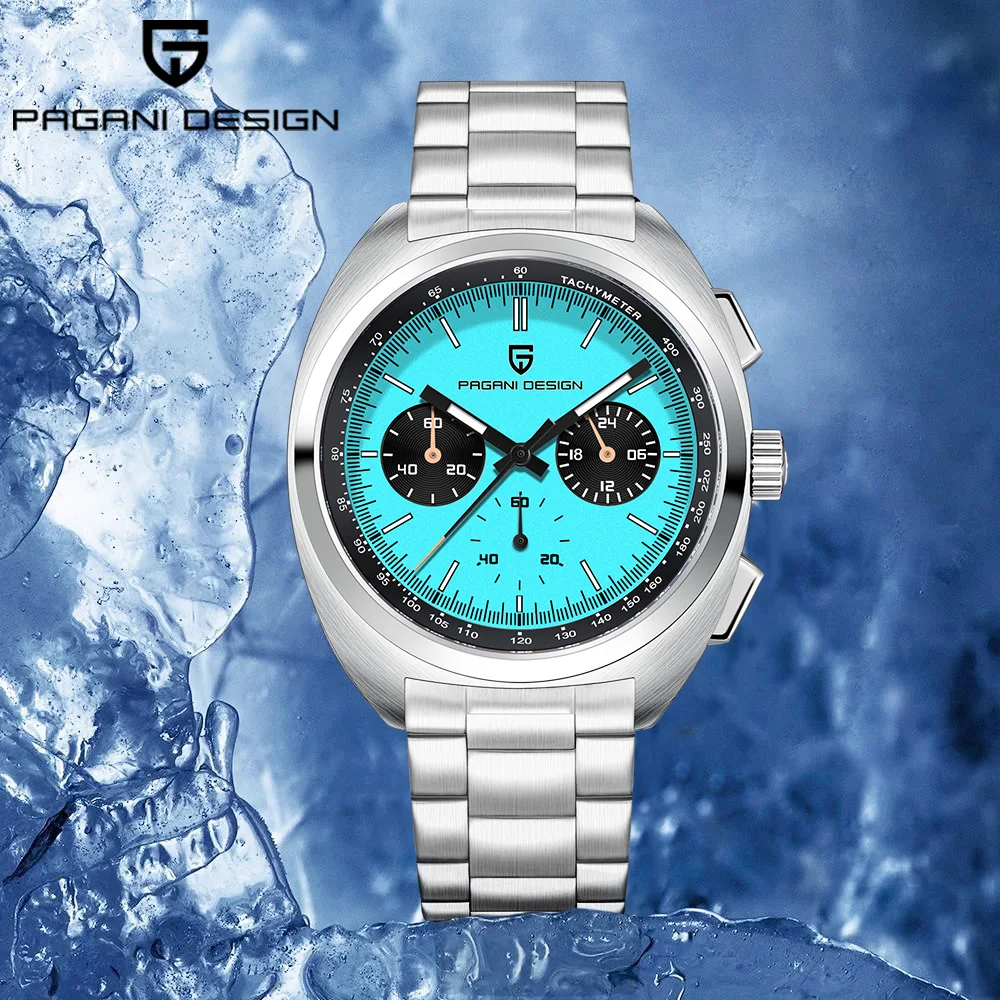 

2025 latest Pagani design men's watch casual quartz watches men's Vk63 multi-function chronograph top luxury AR sapphire mirror