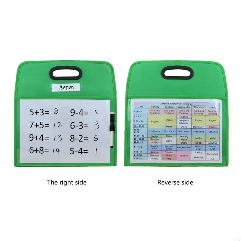 

1 % повторно используемый рукав с сухой экразой с держателем для маркера Dry Erases Fockets Whitebort