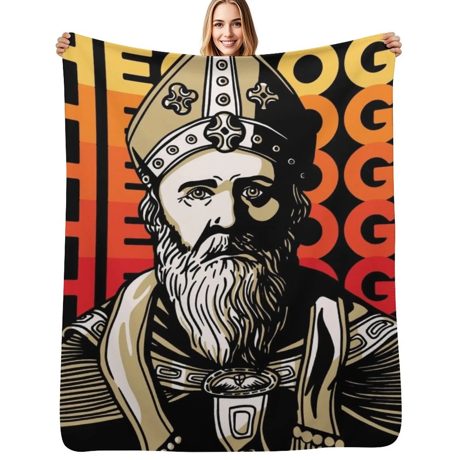 Saint Augustine Theology Throw Blanket Ultra Plush Cozy Blanket for Napping Sleeping