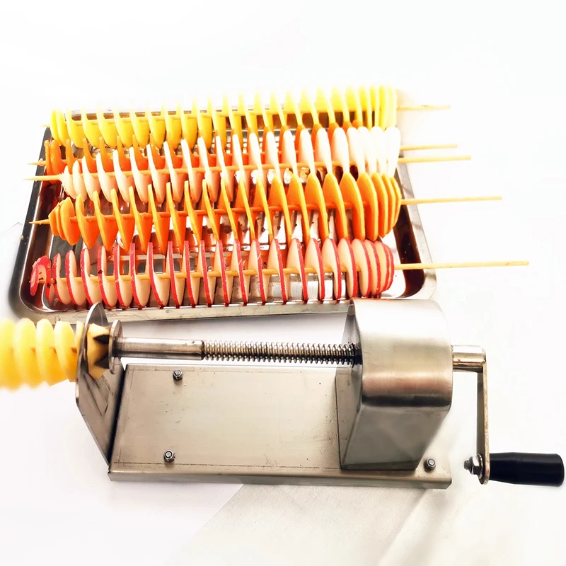 

Новая ручная машина для нарезки картофеля и редиса из нержавеющей стали, креативное оборудование для приготовления закусок, специальное предложение.