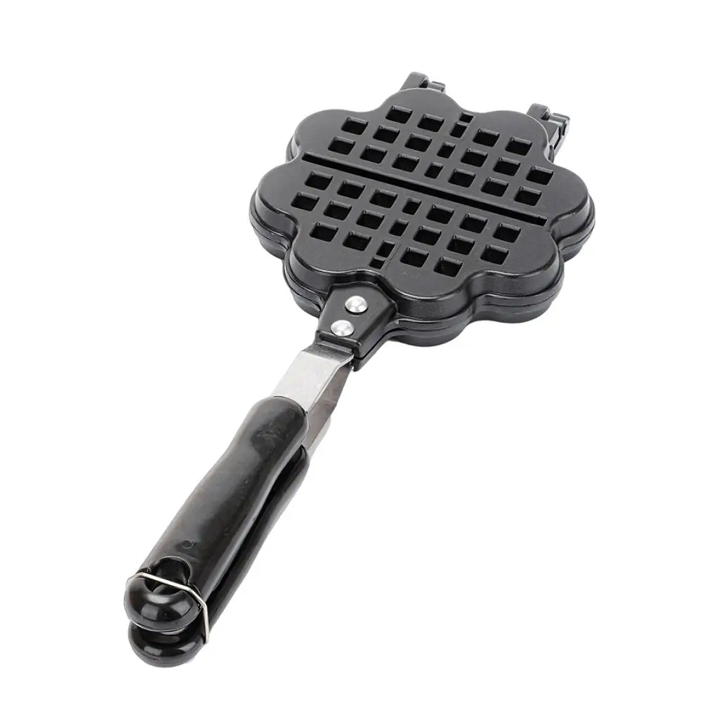 Waffle Maker Non-Stick Heart Shape Waffle Double Sided Waffle Pan Kitchen Baking Tool