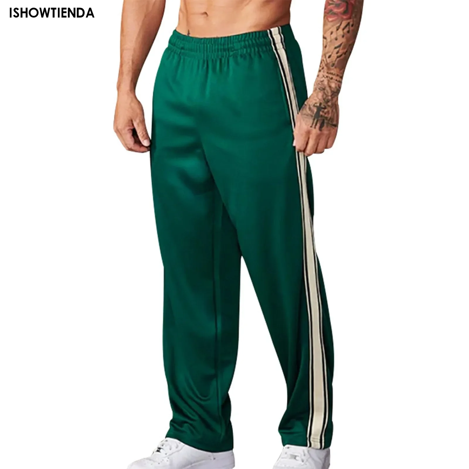 

2024 Spring Summer New Wide Leg Pants Men's Simple Versatile Casual Trousers Fashion Loose Straight Overalls Male Straight Casua