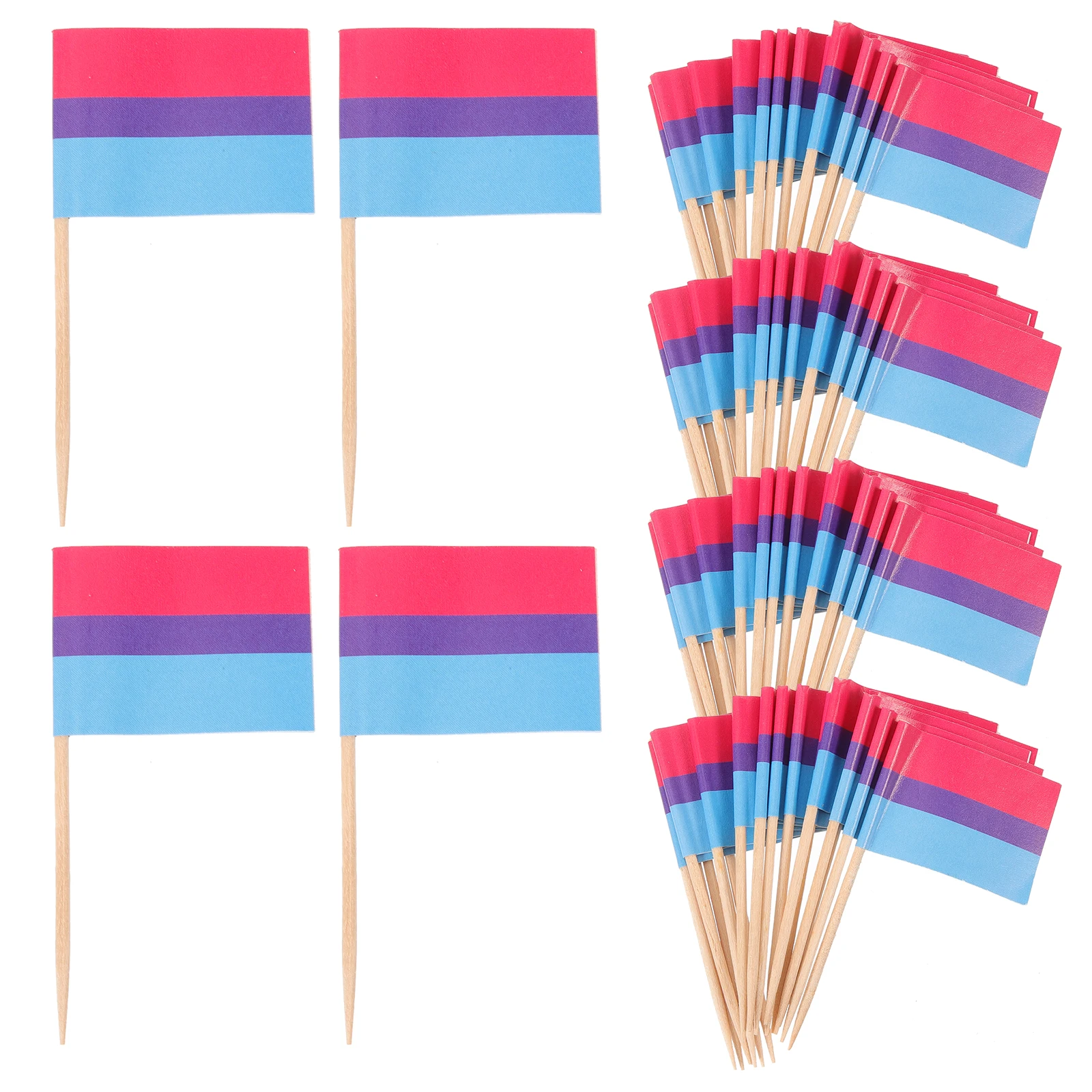 

100pcs Toothpick Flags Beautiful Shape for Hotels Bars Fruits Sticks Dessert Picks Kitchen Bar Tools