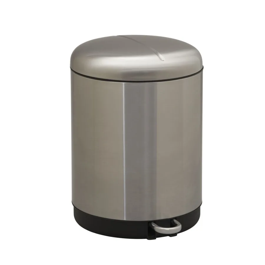 

8 gal/ 30 L Stainless Steel Dual Compartment Step Trash Can for Kitchen Bathroom Bedroom Office with Easy-Open Pedal Operation