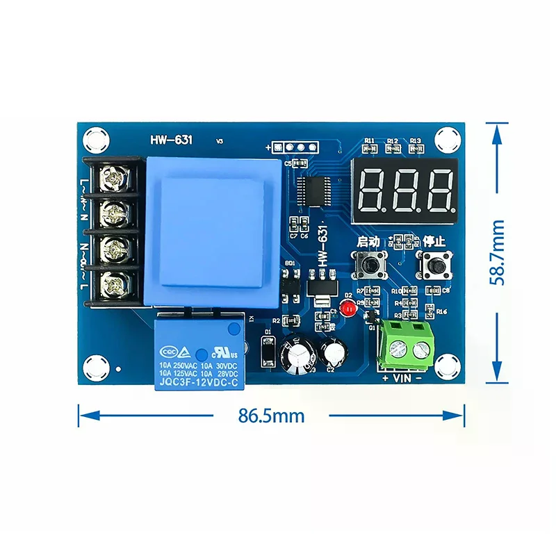 1PC Lithium Storage Battery Charger Control Switch Protection Board XH-M602 Digital Control Battery Charging Control Module
