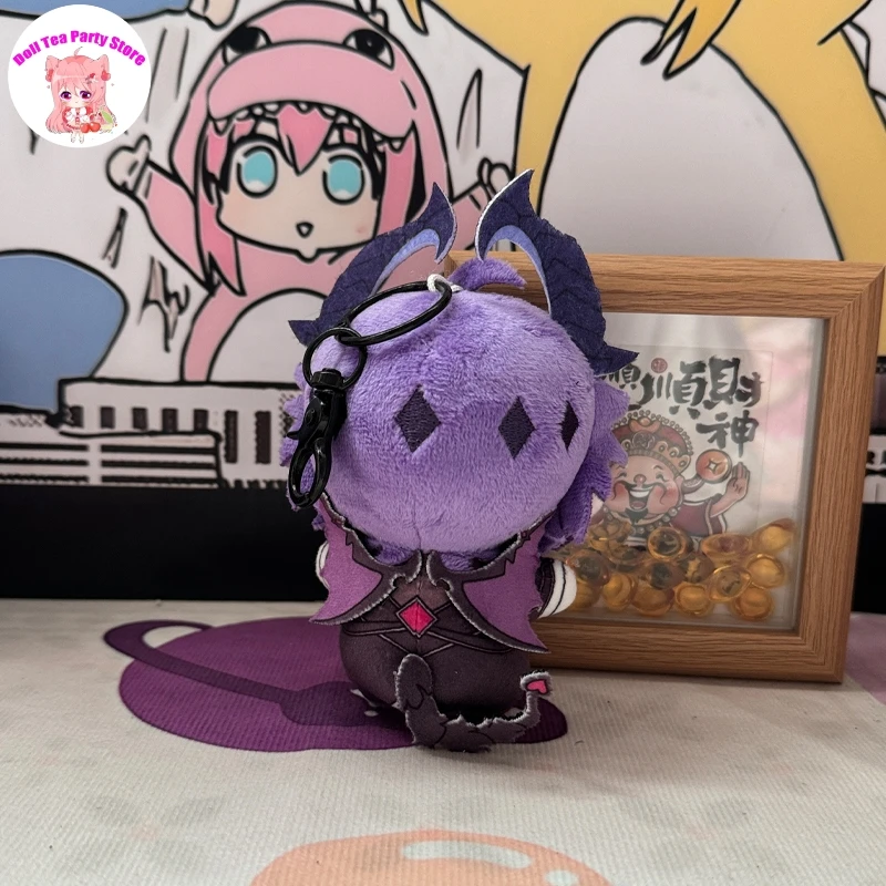 Genshin impacto columbina flins durin 10cm anime pelúcia algodão boneca estrela do mar corpo cosplay saco charme pingente chaveiro brinquedos presente