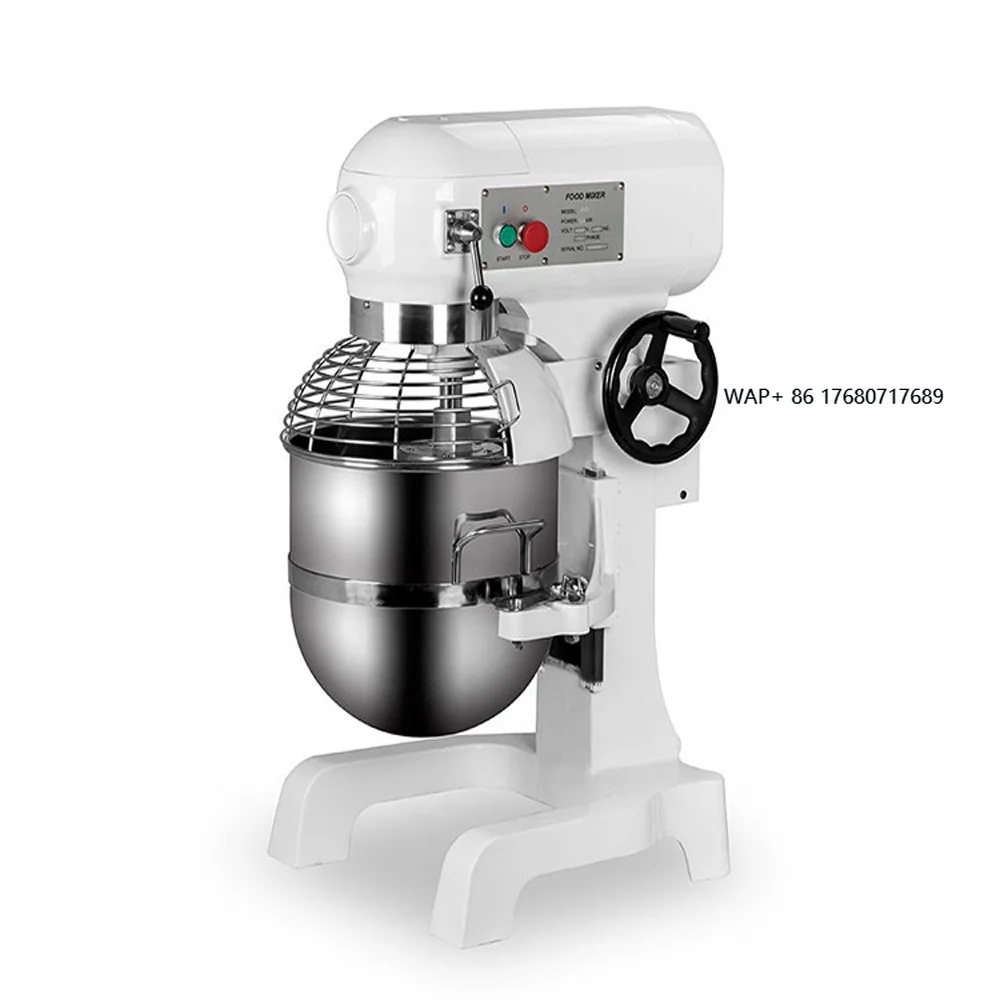 

Industrial Flour Mixer Bakery Dough Mixer and Blender White Hand Mixers Kitchen Living Egg